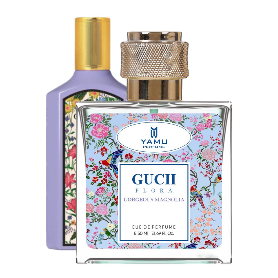 Yamu Perfume Inspired by Gucii Flora Gorgeous Magnolia - Delicate & Vibrant Eau De Parfum (50ml)