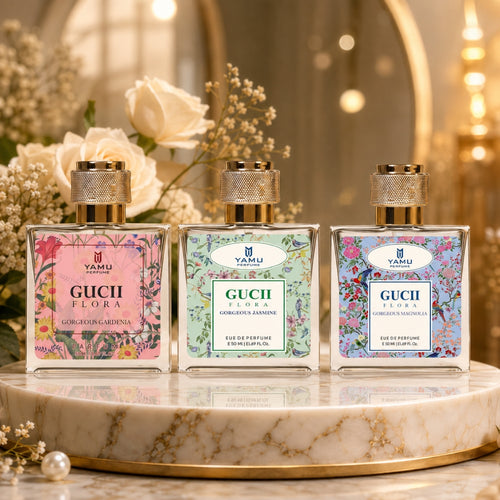 Gucii Floral Perfume Collection – Eau de Parfum for Women, 50ml | 3 Fragrance Variants