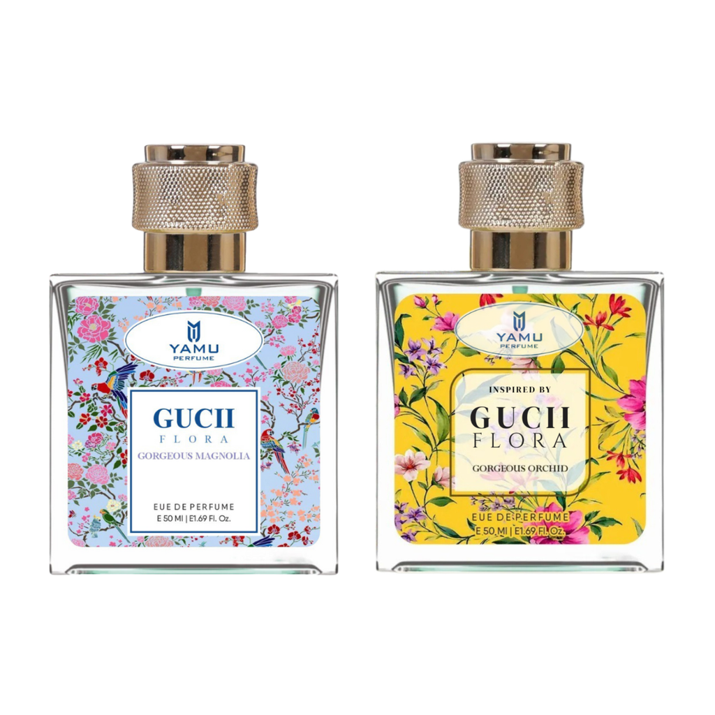 YAMU Gucii Floral Perfume Duo for Women – 2 × 50ml Eau De Parfum | Long-Lasting Floral Fragrance Gift Set
