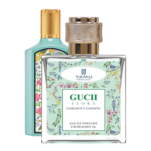 Yamu Perfume Inspired by Gucii Flora Gorgeous Jasmine - Intoxicating & Rich White Floral Eau De Parfum (50ml)