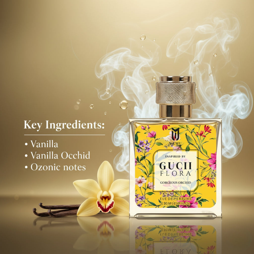 Yamu Perfume Inspired by Gucii Flora Gorgeous Orchid - Exquisite Yellow Floral Eau De Parfum (50ml)